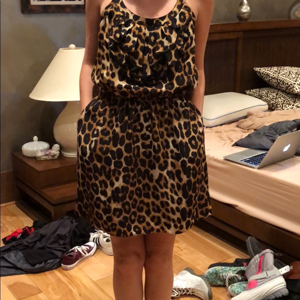 Leopard print dress.